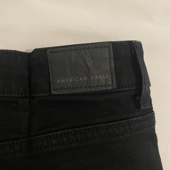 American Eagle black distressed jean shorts - Picture 4 of 5